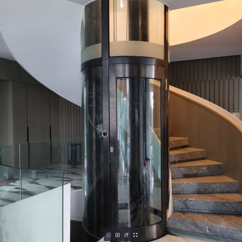Round-Small-Glass-Panoramic-Lift-Observation-Glass-Panel-Elevator